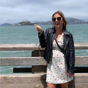 Madewell floral dress with buttons